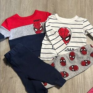 Spiderman Themed Toddler Outfit Set